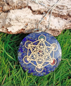 Lapis Lazuli Metatron Chakra Orgonite Energy Pendent