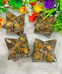 Wholesale Tiger Eye Orgonite Merkaba Star