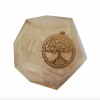 Rose Quartz Tree of Life Orgonite Dodecahedron