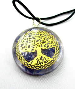 Lapis Lazuli Tree of Life Orgonite Energy Pendent Necklace