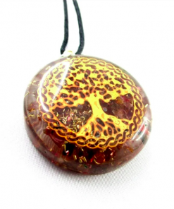 Red Jasper Tree of Life Orgonite Energy Pendent