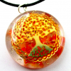 Red Carnelian Dyed Tree of Life Orgonite Energy Pendent