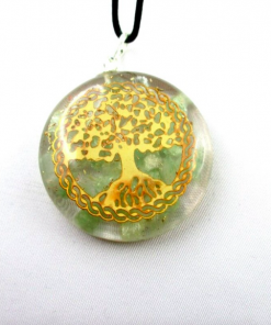 Green Aventurine Tree of Life Orgonite Energy Pendent Necklace