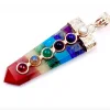Wholesale Seven Chakra Bonded Chip Pendent