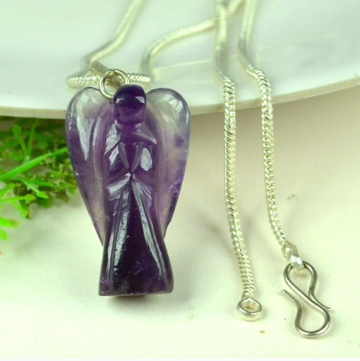 Wholesale Amethyst Crystal Angel Pendent