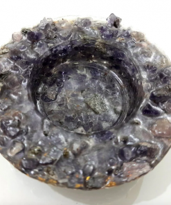 Wholesale Black Tourmaline Orgonite Energy Candle Holder