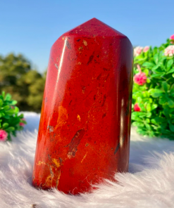 Wholesale Natural Crystal Red Jasper Free Form Tower Point