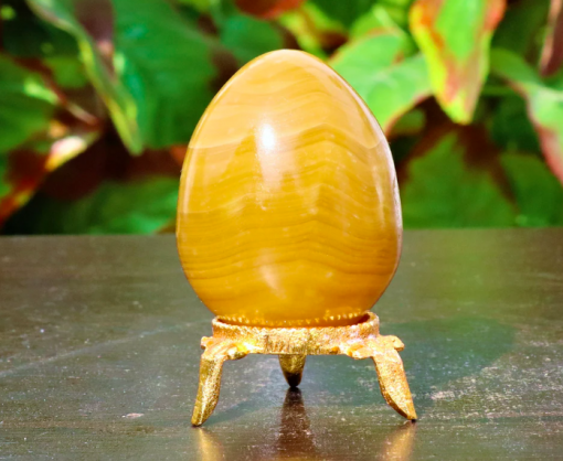Orange Calcite Natural Crystal Yoni Egg
