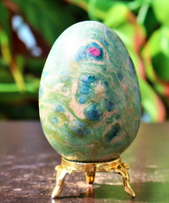 Ruby Fuchsite Natural Crystal Yoni Egg