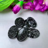 Snowflake Obsidian Worry Stones Thumb Stones