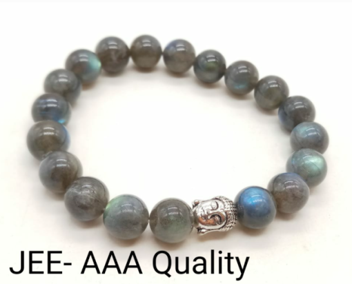 Wholesale Natural Labradorite(AAA) with Buddha Charm Bracelet