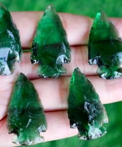 Wholesale Green Glass Arrowheads