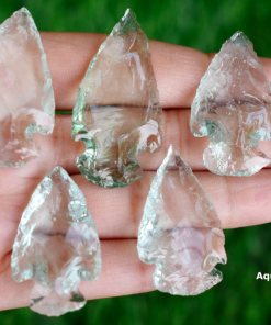 Wholesale Aqua Glass Arrowheads