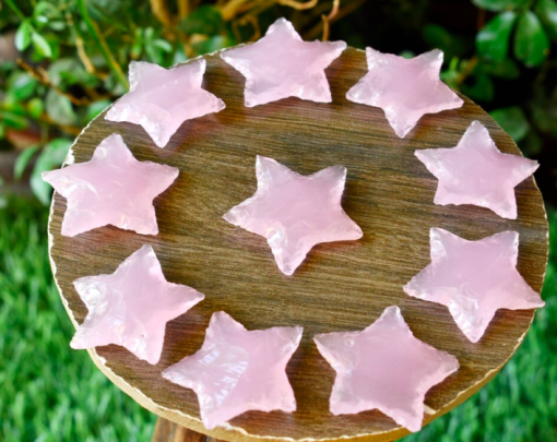 Wholesale Rose Quartz Handmade Star